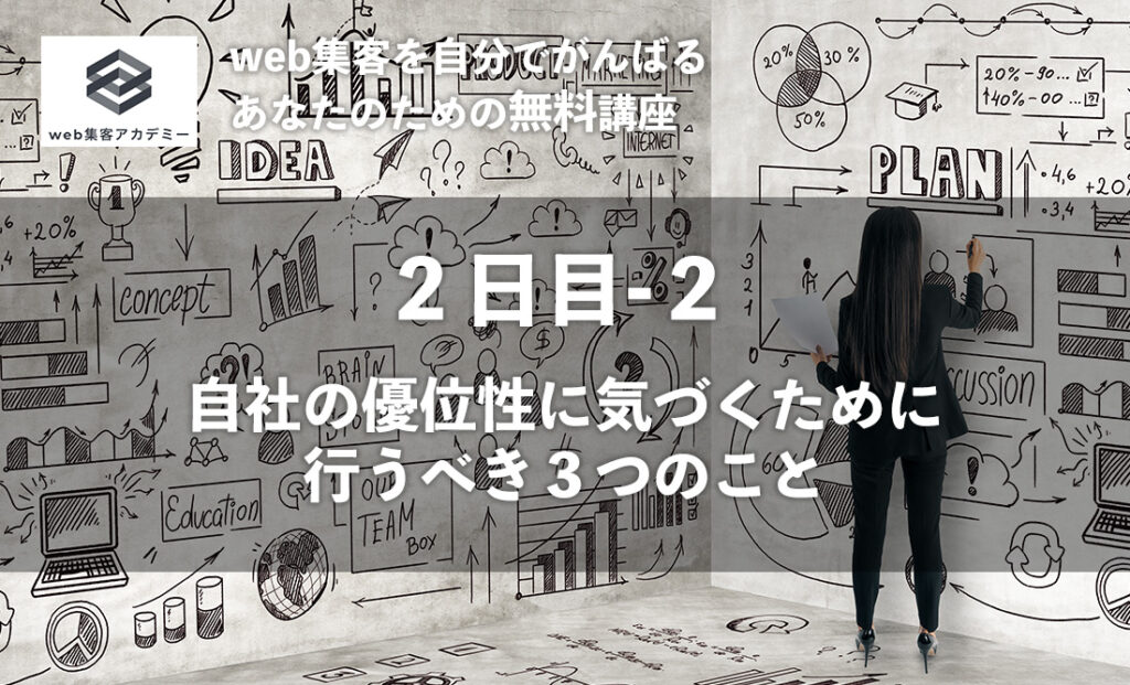 自社の優位性に気づくために行うべき３つのこと