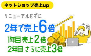 リニューアルしなくても７ヶ月で<br />注文数が１.８倍、売上が１.３倍に！