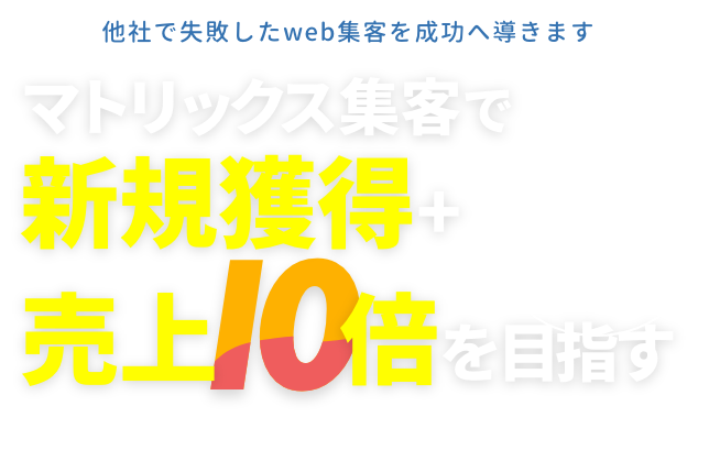 中小企業専門の戦略的マーケティング：マトリックス集客で新規獲得 + 売上10倍を目指す