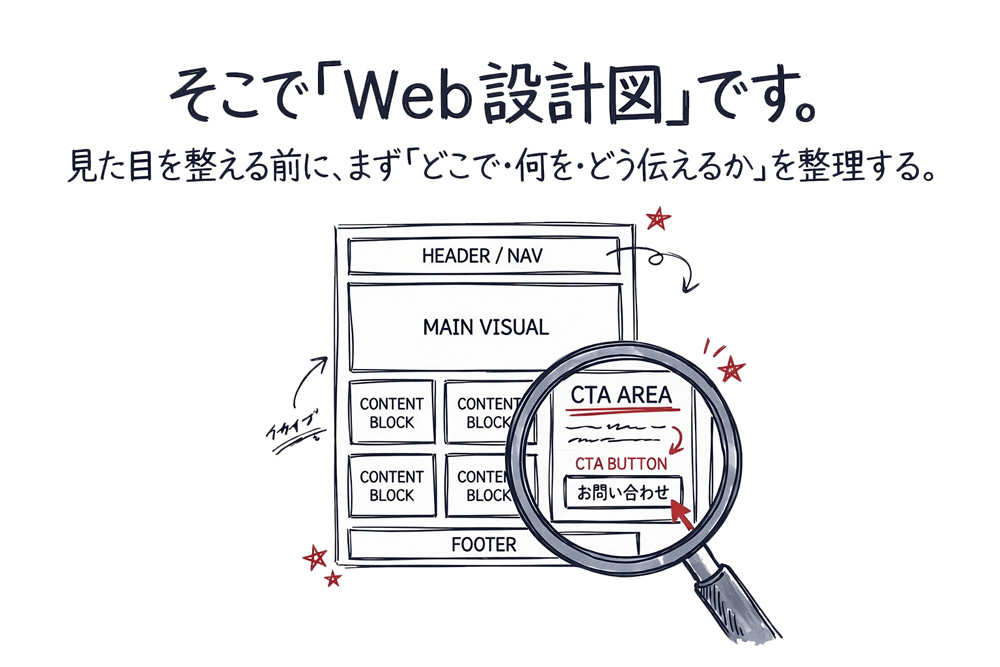そこで大切なのがweb設計