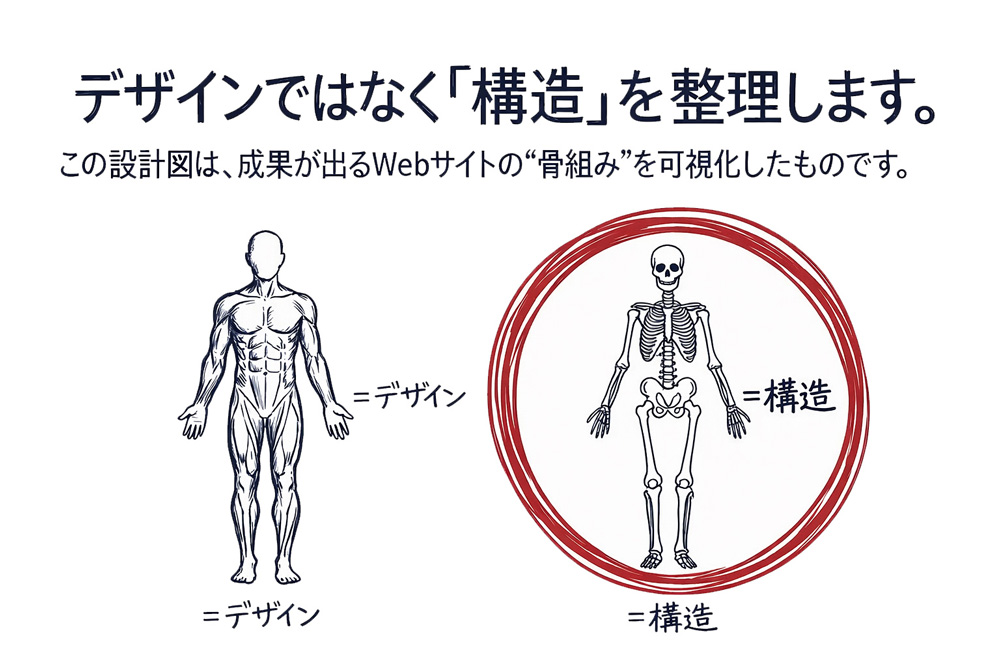 デザインではなく「構造」を整理する