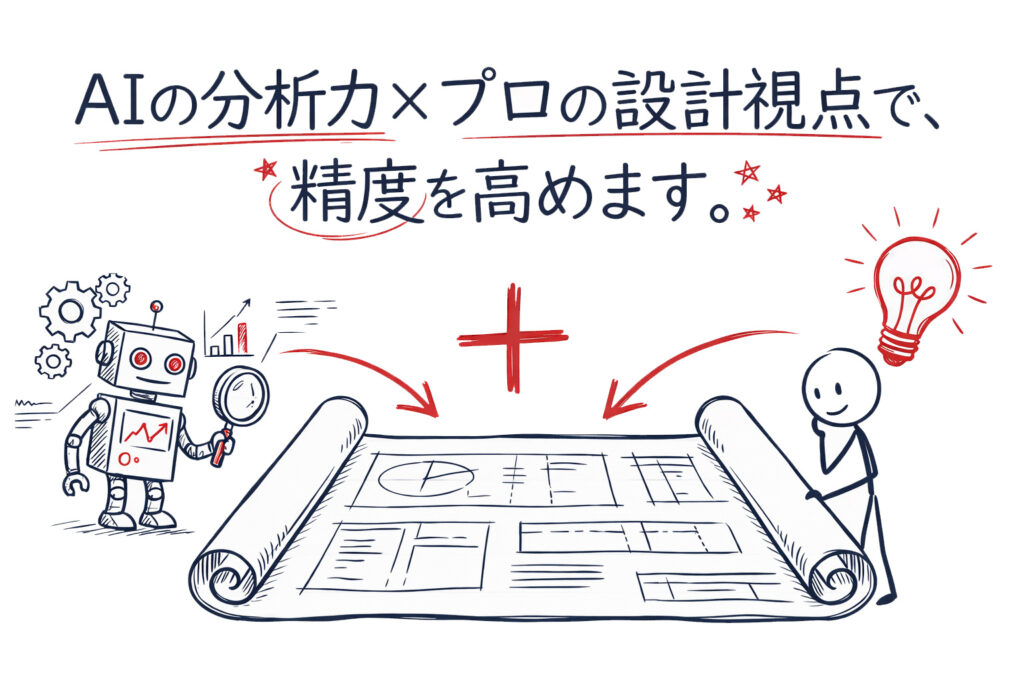 Aiの分析力xプロの設計視点で精度を高めます